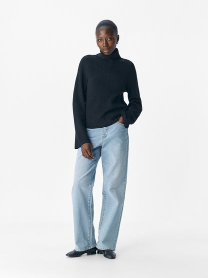 Objekt | Rollkragenpullover Viola schwarz NOOS