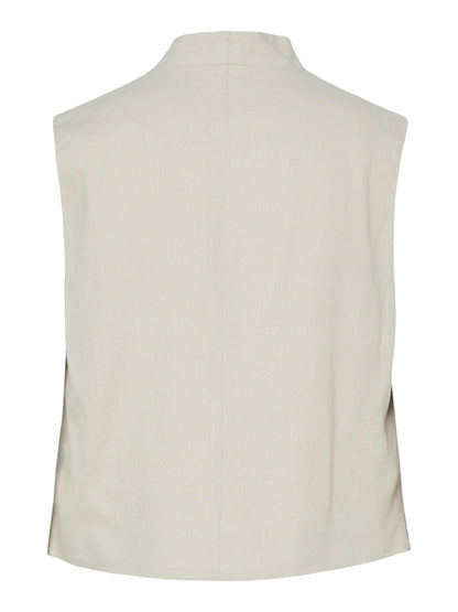 Pieces | Gilet Tiki silver gray