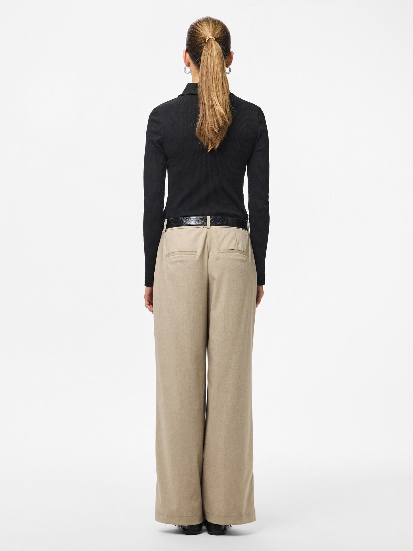 Pieces | Pantalon wide Rosa greige NOOS