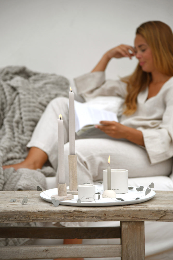 Leeff | Schaal Thijs wit 40cm