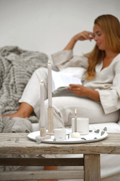 Leeff | Schaal Thijs wit 40cm