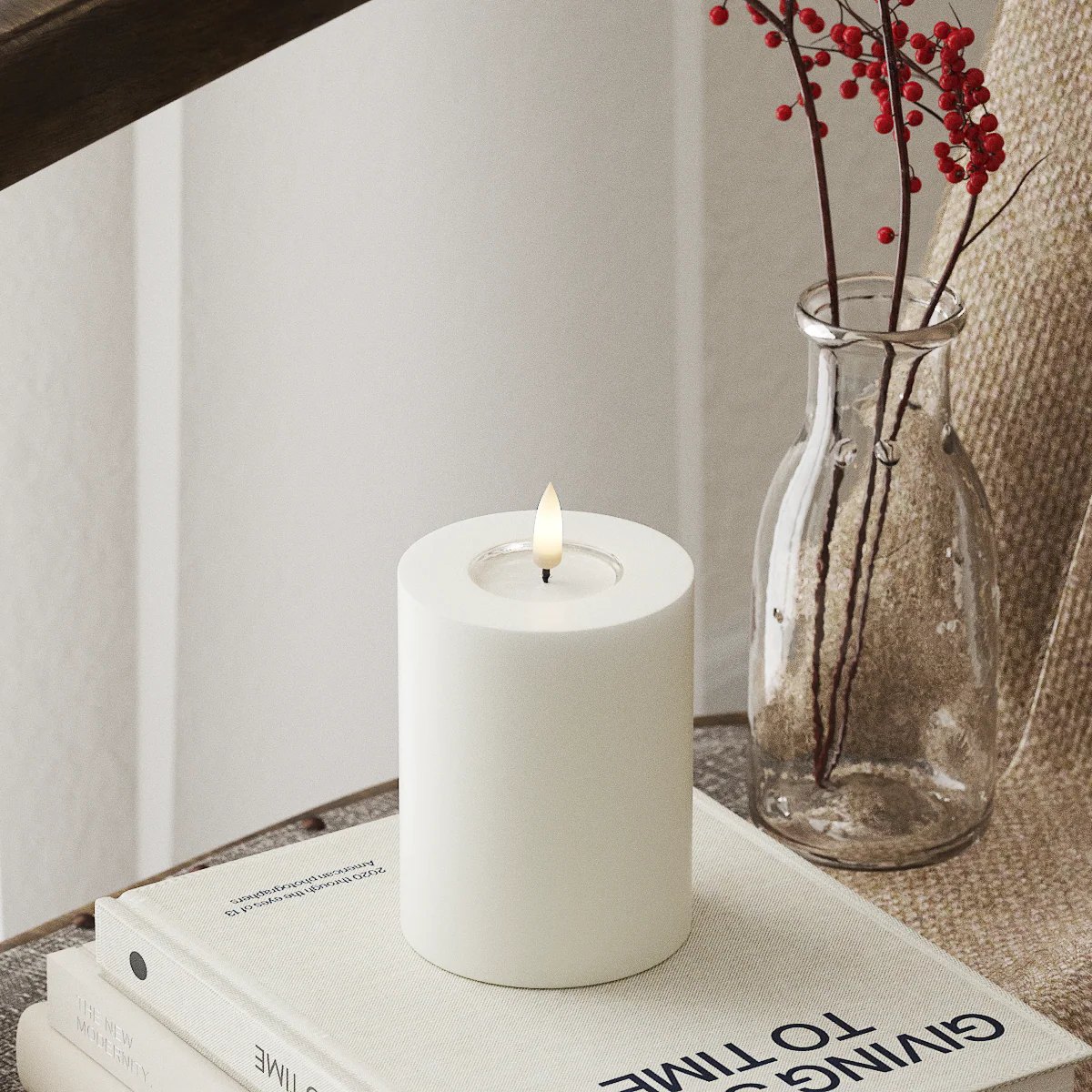 Deluxe Homeart | LED Kaars wit 7.5x10cm