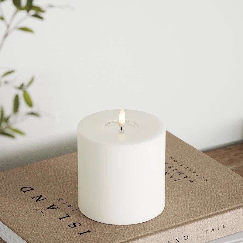 Deluxe Homeart | LED Kaars wit 10x10cm