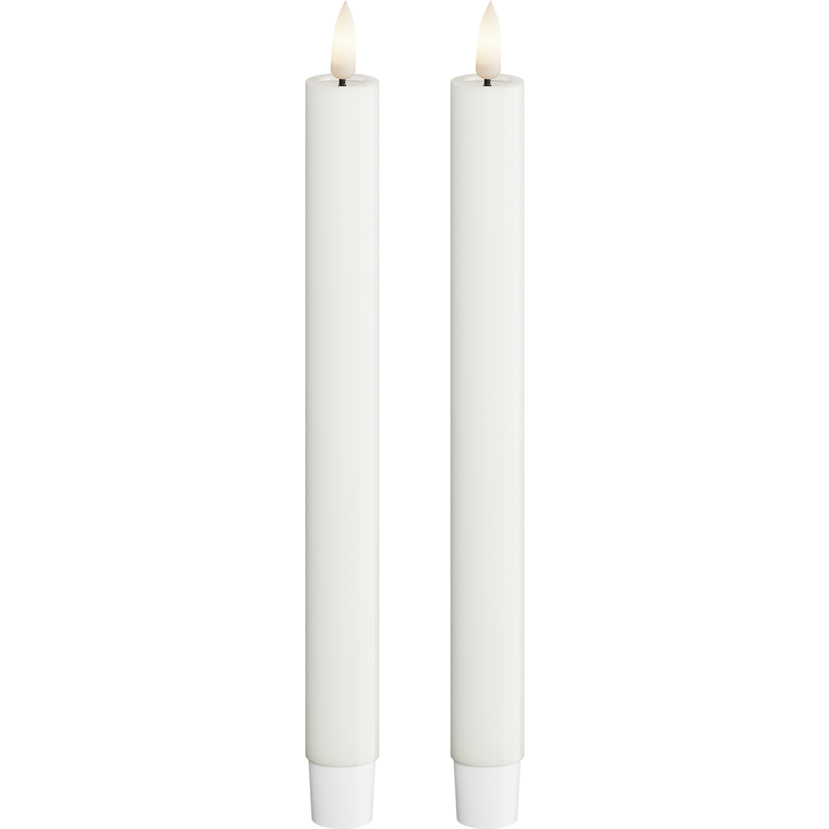 Deluxe Homeart | LED dinerkaars wit 24cm | 2stuks