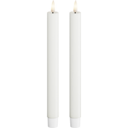 Deluxe Homeart | LED dinerkaars wit 24cm | 2stuks