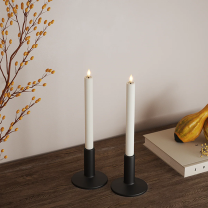 Deluxe Homeart | LED dinerkaars wit 24cm | 2stuks