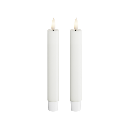 Deluxe Homeart | LED dinerkaars wit 15cm | 2 stuks