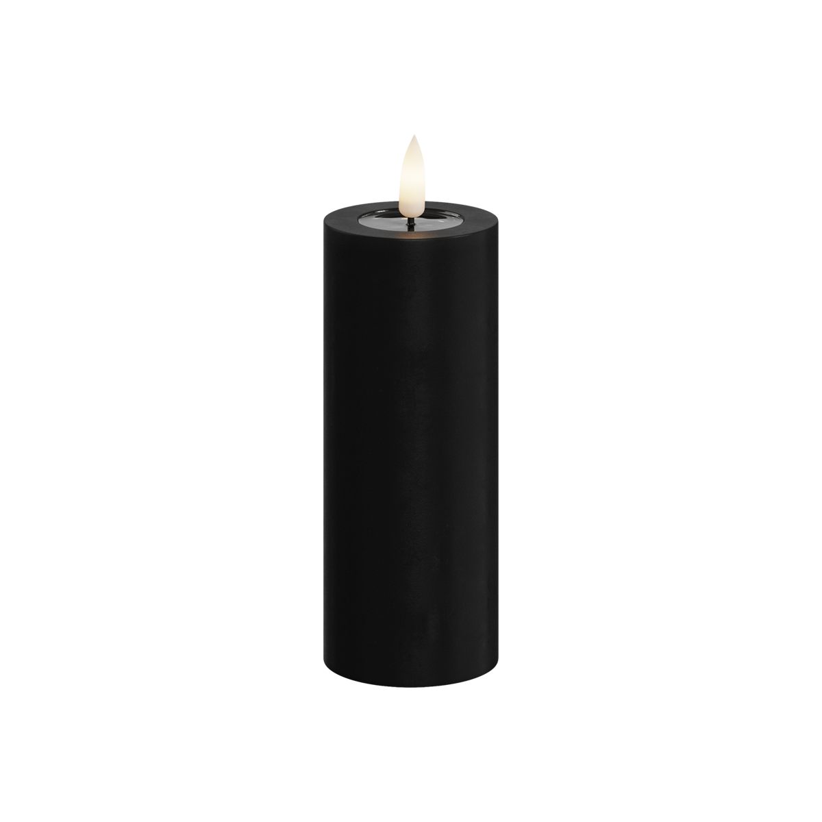 Deluxe Homeart | LED Kaars zwart 5x12.5cm