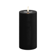 Deluxe Homeart | LED Kaars zwart 7.5x15cm