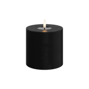Deluxe Homeart | LED Kaars zwart 10x10cm