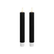 Deluxe Homeart | LED dinerkaars zwart 15cm | 2stuks