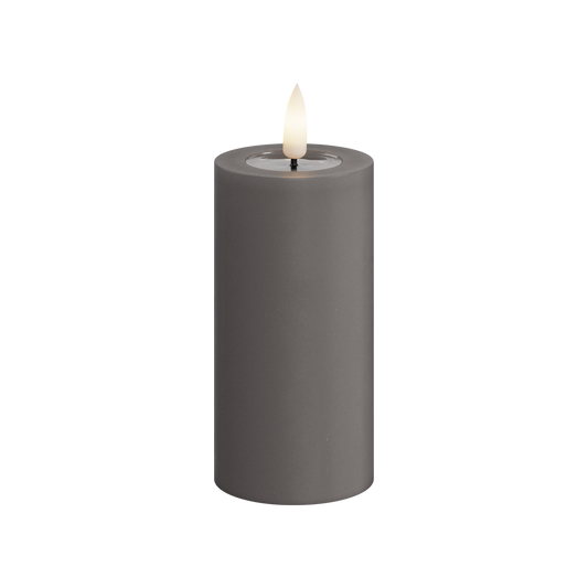 Deluxe Homeart | LED Kaars grijs 5x10cm