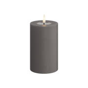 Deluxe Homeart | LED Kaars grijs 7.5x12.5cm