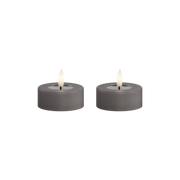 Deluxe Homeart | LED theelicht jumbo grijs | 2stuks