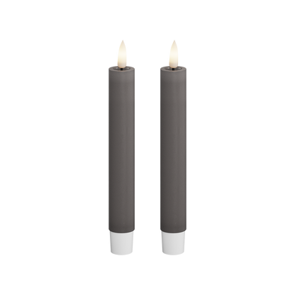 Deluxe Homeart | LED dinerkaars grijs 15cm | 2stuks