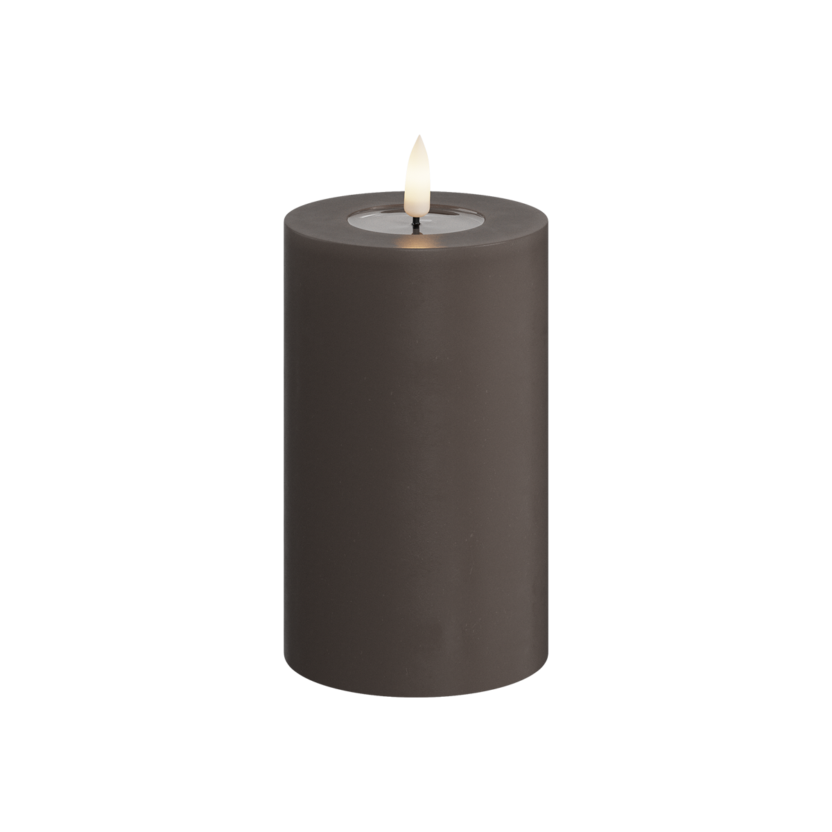 Deluxe Homeart | LED Kaars mokka 7.5x12.5cm