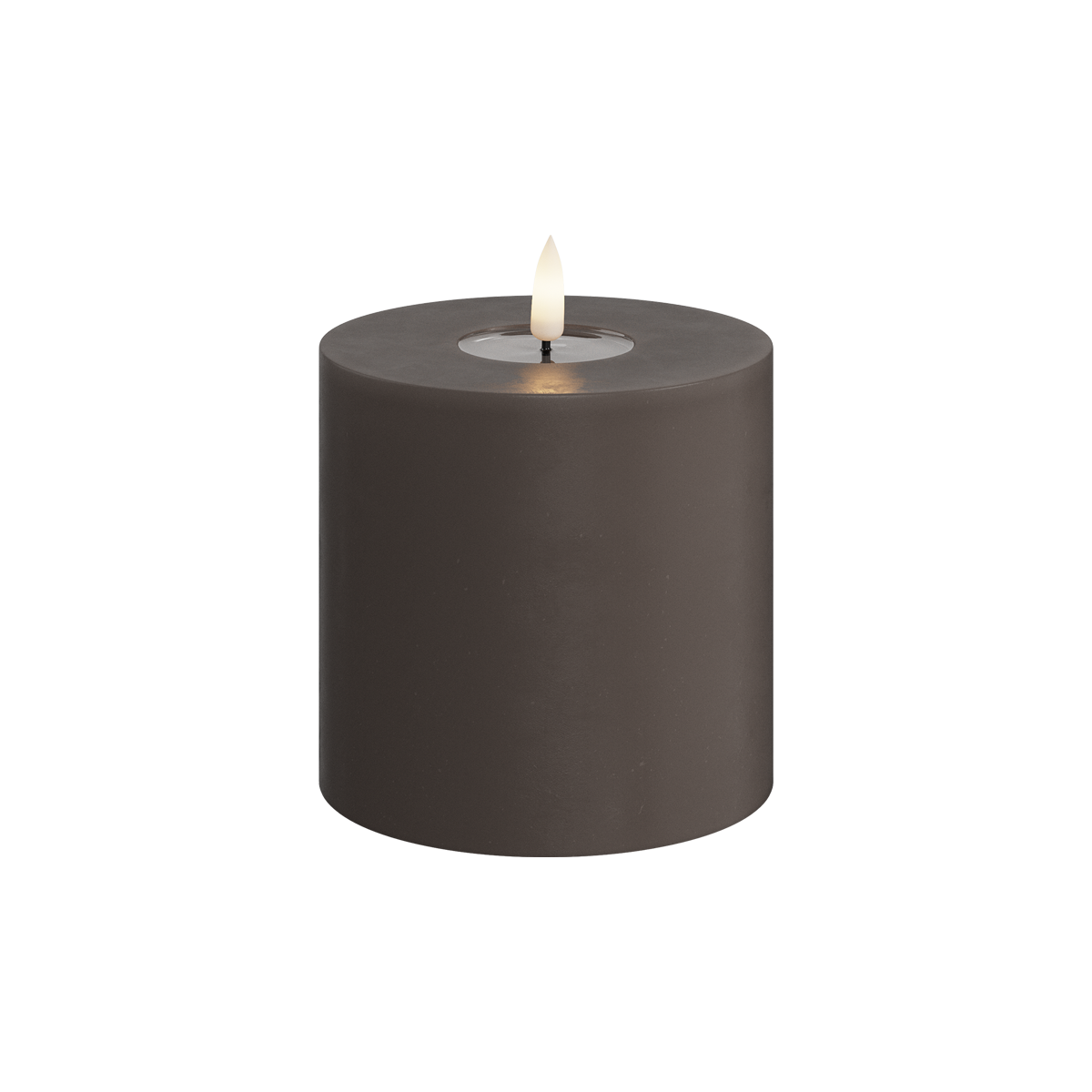 Deluxe Homeart | LED Kaars mokka 10x10cm