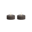 Deluxe Homeart | LED theelicht jumbo mokka | 2stuks
