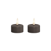 Deluxe Homeart | LED theelicht mokka | 2stuks