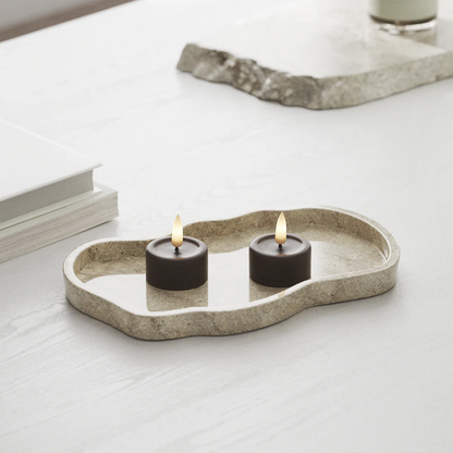 Deluxe Homeart | LED theelicht mokka | 2stuks