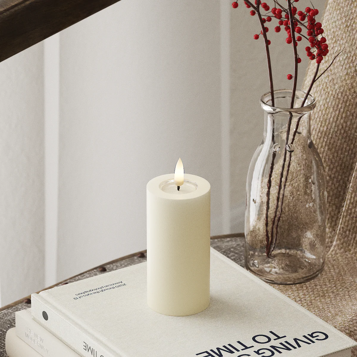 Deluxe Homeart | LED Kaars creme 5x10cm