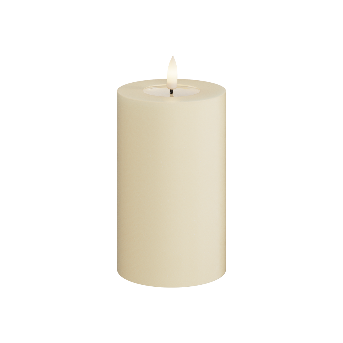 Deluxe Homeart | LED Kaars creme 7.5x12.5cm