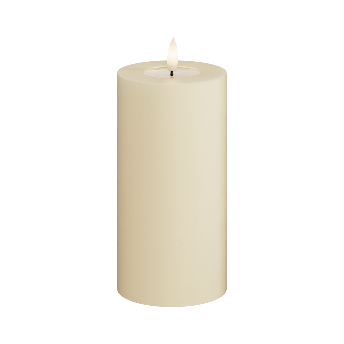 Deluxe Homeart | LED Kaars creme 7.5x15cm