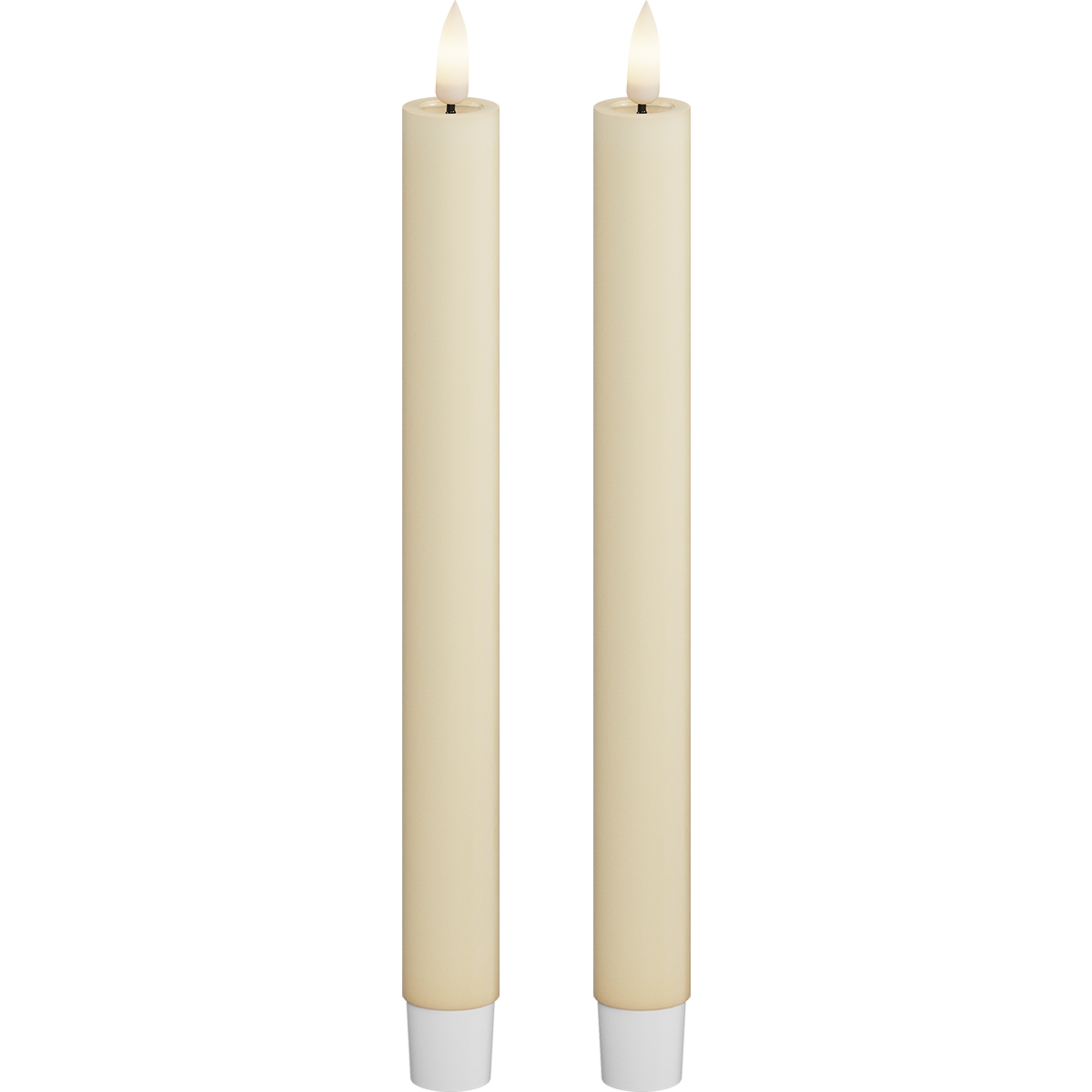 Deluxe Homeart | LED dinerkaars creme 24cm | 2stuks