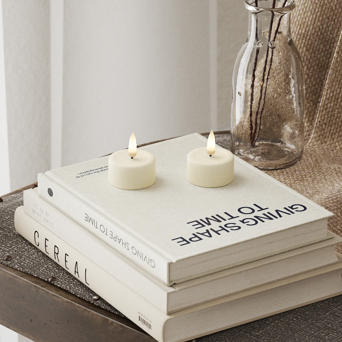 Deluxe Homeart | LED theelicht creme | 2stuks
