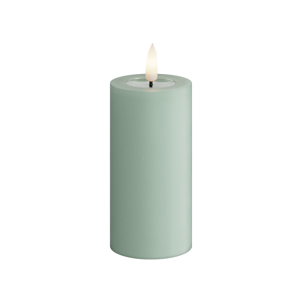 Deluxe Homeart | LED Kaars saliegroen 5x10cm