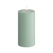 Deluxe Homeart | LED Kaars saliegroen 7.5x15cm