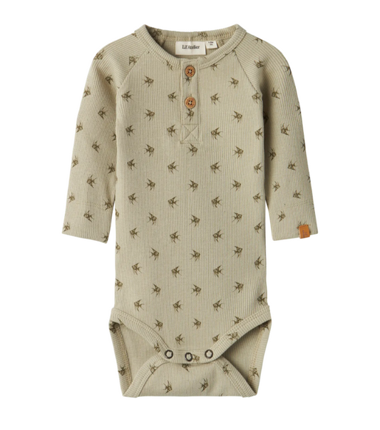 Lil Atelier | Romper kip gago moss grey