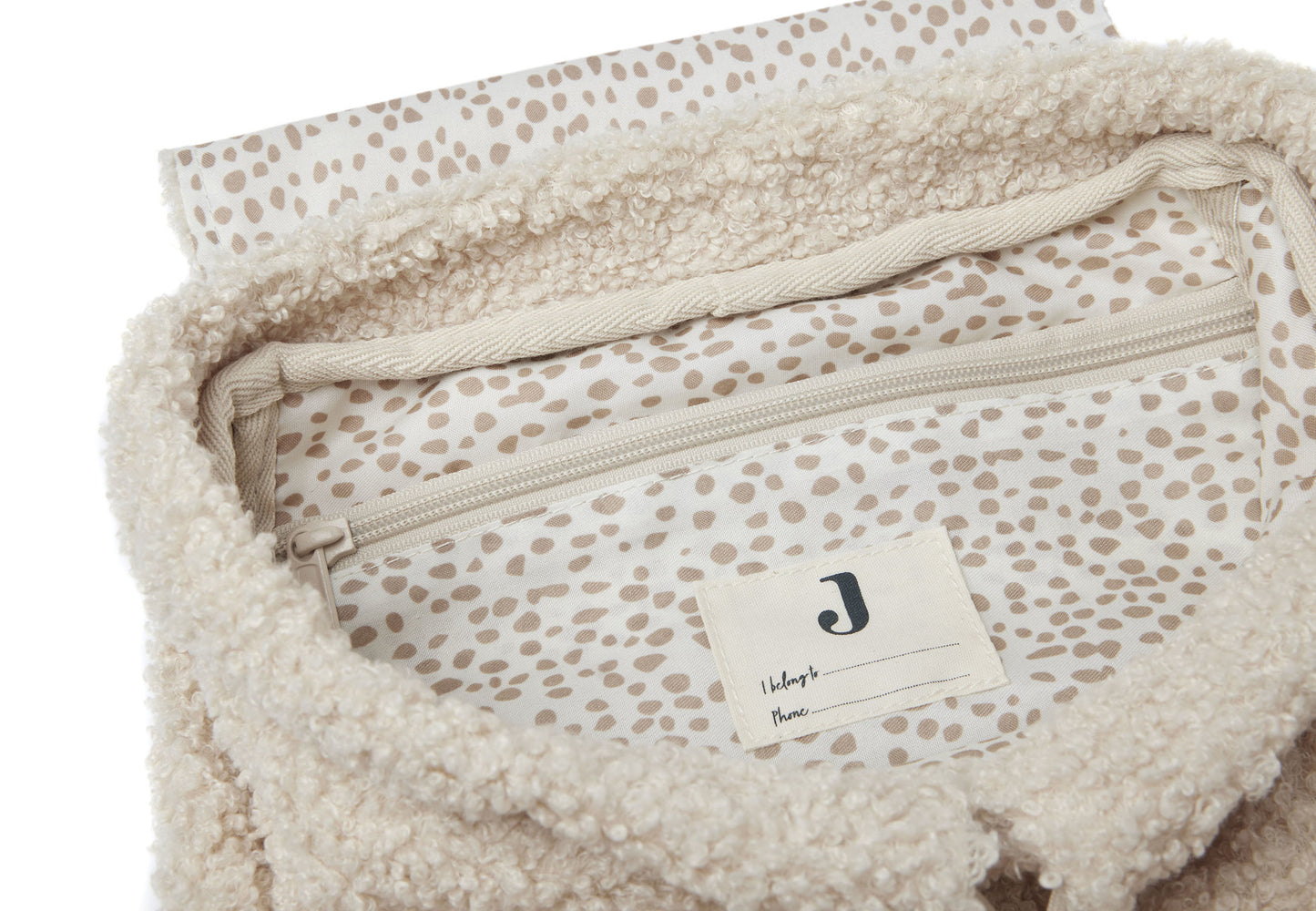 Jollein | Rugtasje boucle naturel