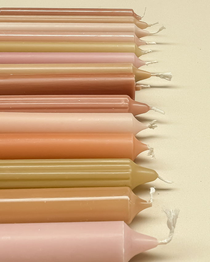 Rustiklys | Dinerkaars 18 cm abrikoos