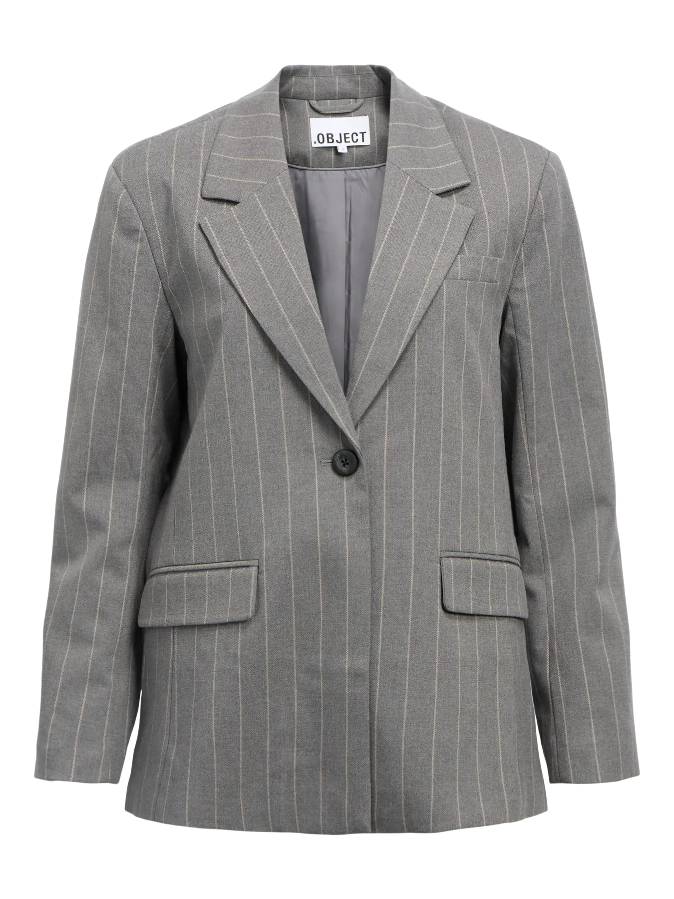 Objekt | Lisa grauer Nadelstreifenblazer