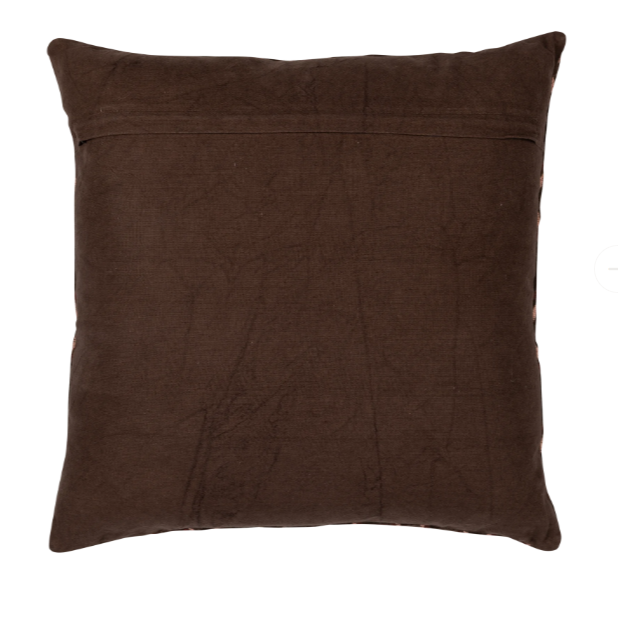 Wood | Kissen Aziz dunkelbraun 45 cm