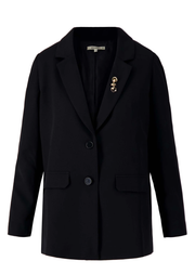 Zusss | Blazer met broche zwart