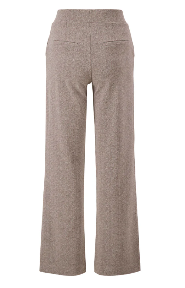 Zusss | Jacquard broek beige
