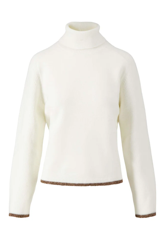 Zusss | Coltrui met gekleurde boord offwhite