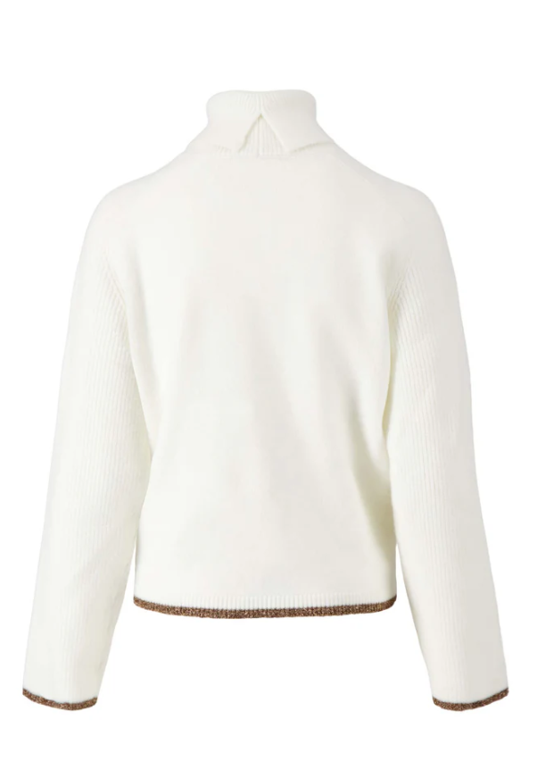Zusss | Coltrui met gekleurde boord offwhite