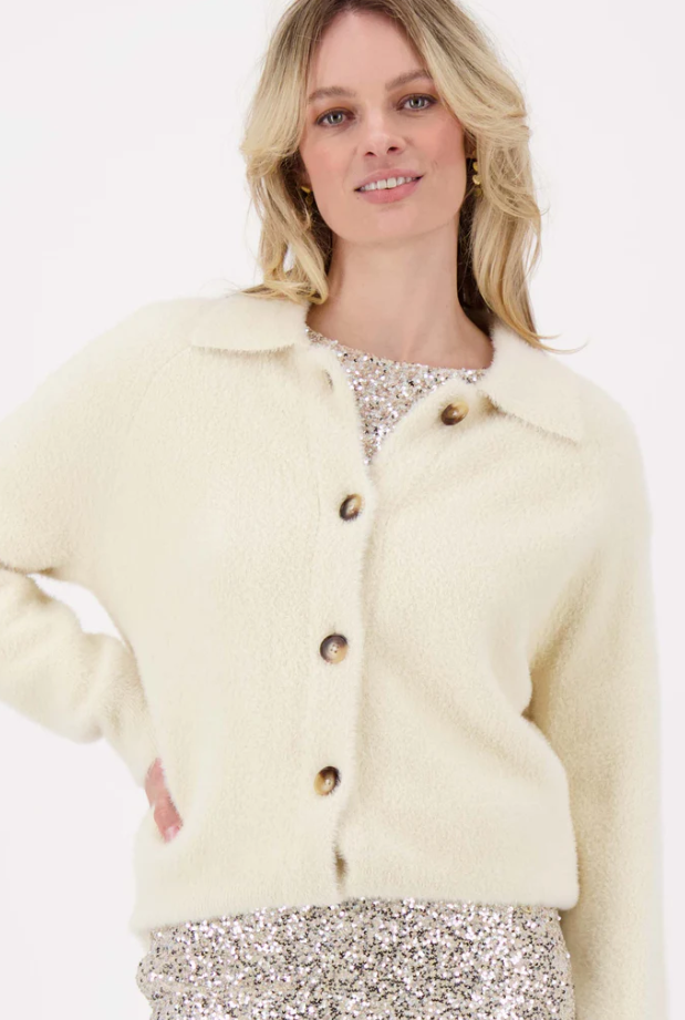 Zusss | Vest fluffy met polokraag