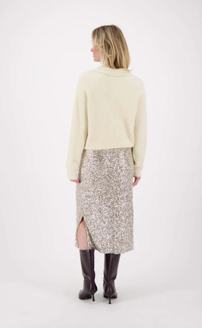 Zusss | Vest fluffy met polokraag