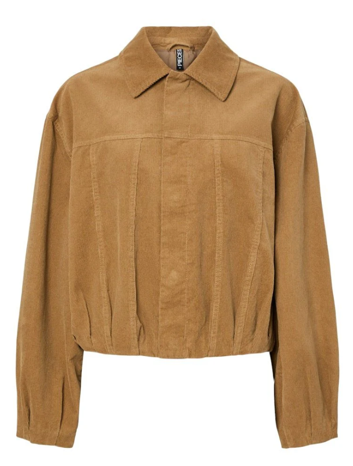 Pieces | Bomberjack Babett corderoy denim travertine