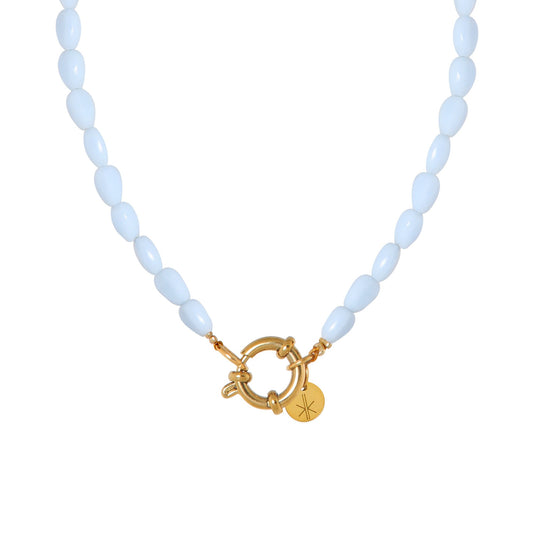 Label Kiki | Ketting Shades of blue gold
