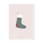 Villa Madelief | Kerstkaart kerstsok groen
