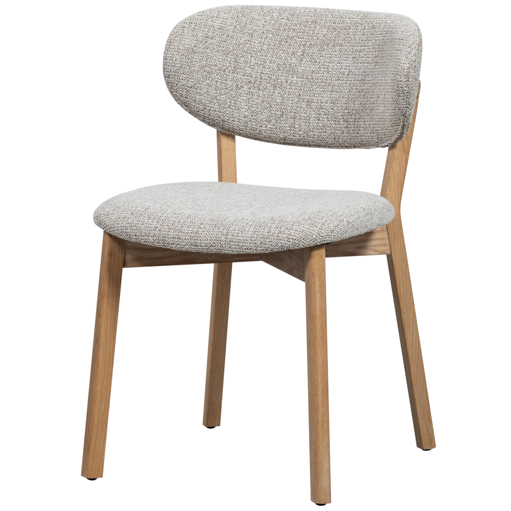 Woood | Eetkamerstoel Udar met houten frame naturel