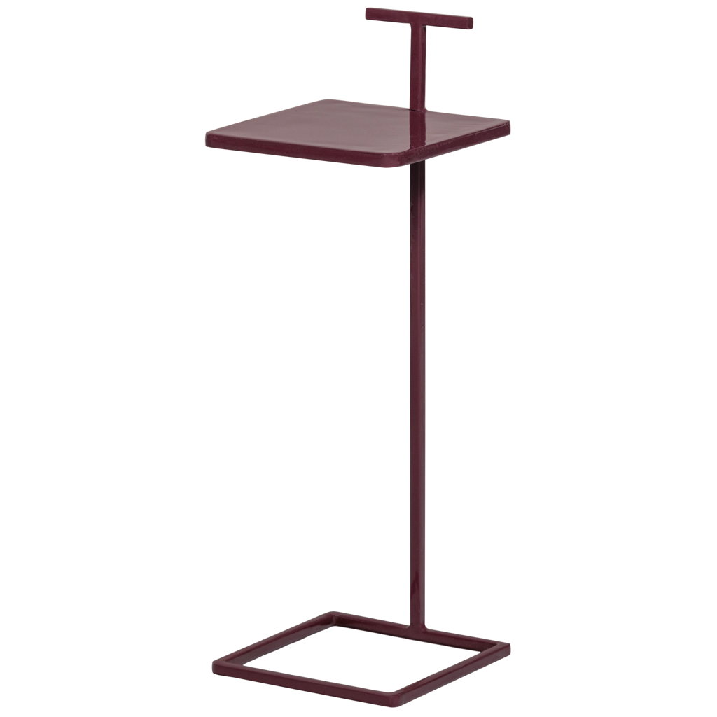 Woood | Bijzettafel Tose metaal aubergine