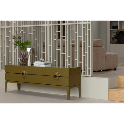 Woood | TV meubel Merge honinggeel