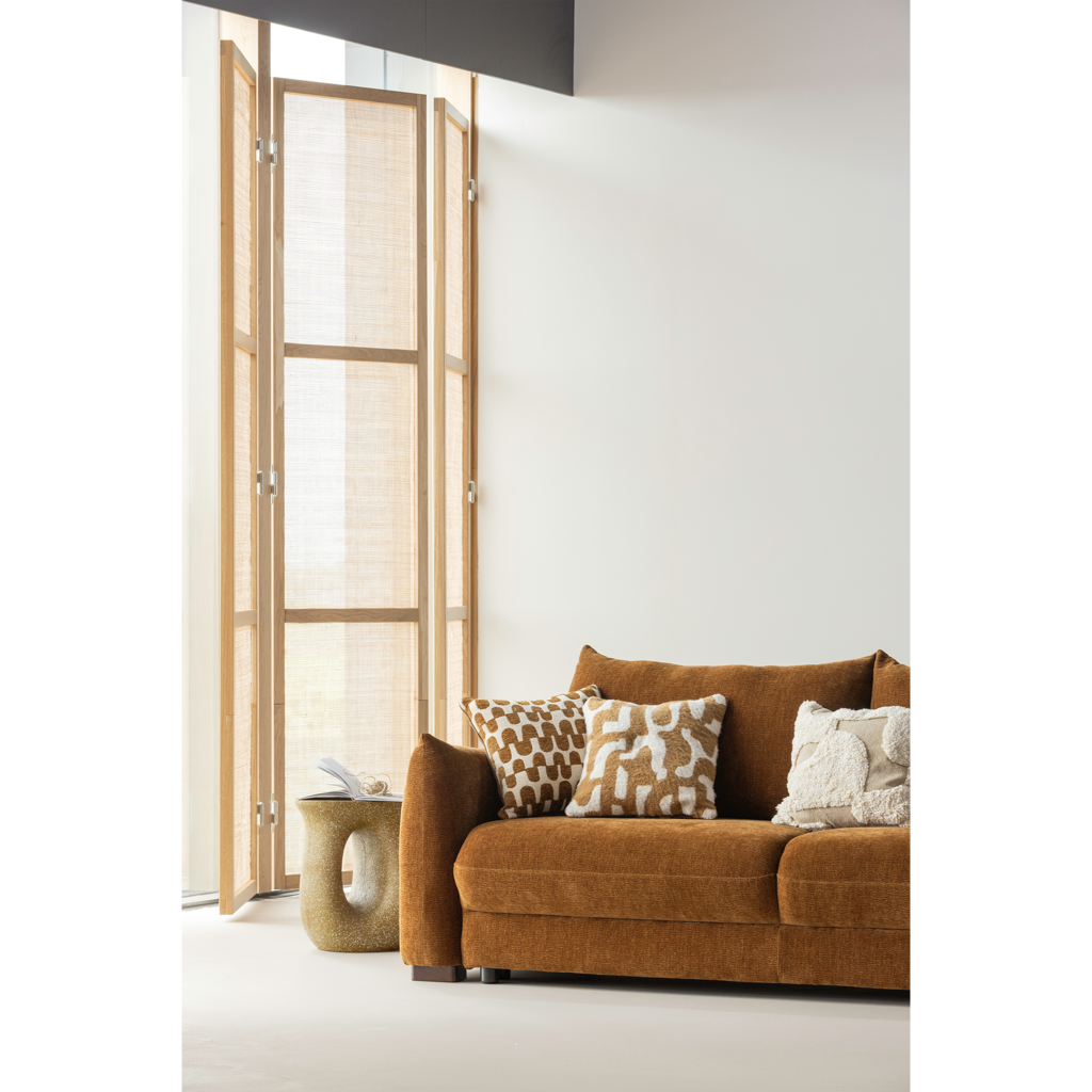 Wood | Fayden Chenille-Kissen-Set, Naturbraun – 3er-Set