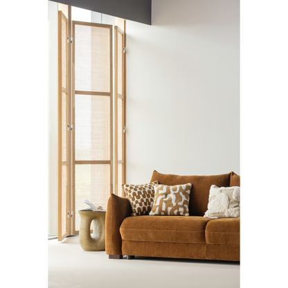 Wood | Fayden Chenille-Kissen-Set, Naturbraun – 3er-Set